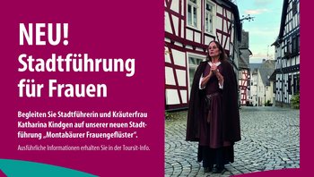 Informative Stadtführung durch Montabaur, ausschließlich für Frauen.